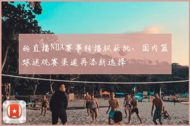 狗直播NBA赛事转播权获批,国内篮球迷观赛渠道再添新选择
