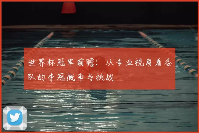 世界杯冠军前瞻：从专业视角看各队的夺冠概率与挑战