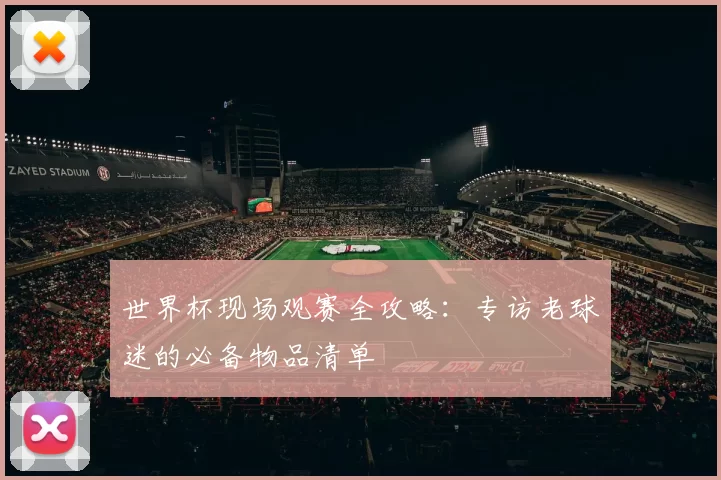 世界杯现场观赛全攻略：专访老球迷的必备物品清单