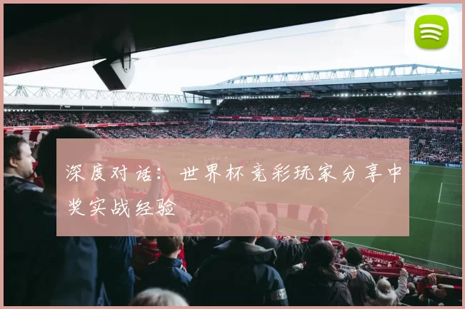 深度对话:世界杯竞彩玩家分享中奖实战经验